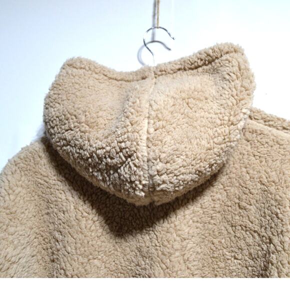 Gilly Hicks Hollister Tan Sherpa Cropped Hoodie Size Small Pants Size XS - Picture 4 of 16